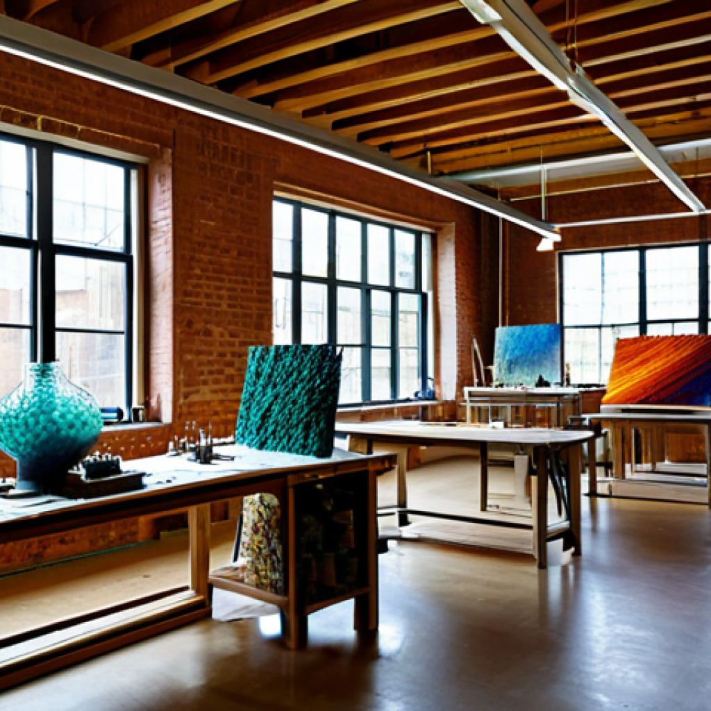 미술문화기획사의 실기 대비 워크샵 참석 후기 - Eco-Conscious Material Innovation in a Modern Studio**

A diverse group of contemporary artists, age...