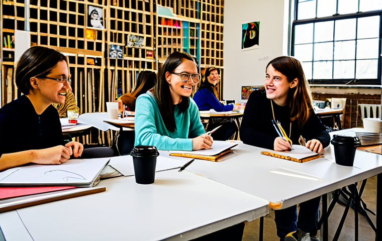 미술문화기획사의 실기 대비 워크샵 참석 후기 - The Digital Frontier of Art: AI, VR, and Global Reach**

A visionary artist, mid-30s, with a thought...