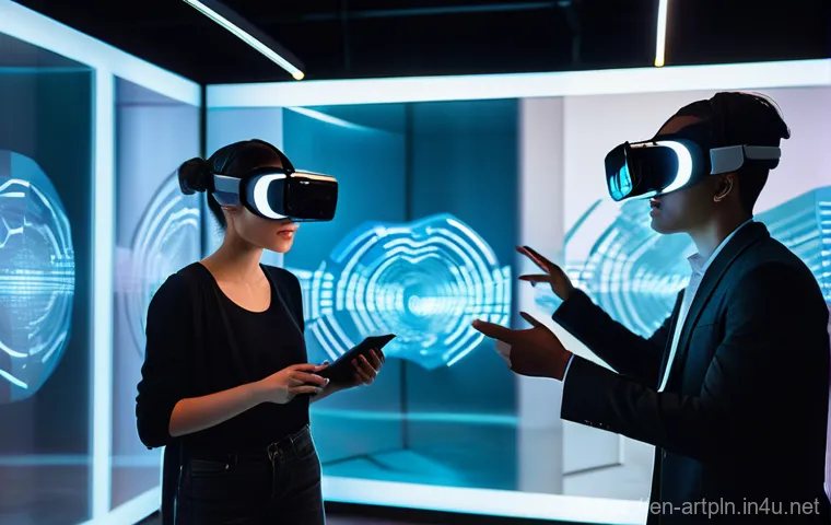 미술문화기획사 채용 면접에서의 키포인트 - **Prompt:** "A vibrant, dynamic shot of a young adult, possibly a non-binary person, with an energet...