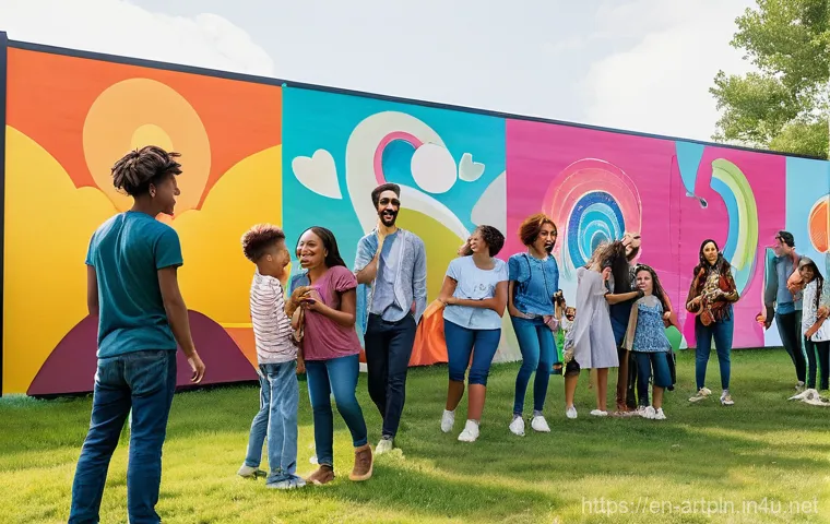 미술문화기획사의 강의 및 세미나 준비 방법 - **Prompt:** "A diverse group of young adults and teenagers, all dressed in fashionable, modest casua...