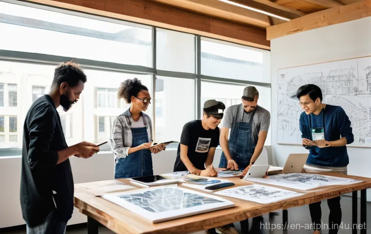 미술문화기획사의 글로벌 프로젝트 성공 사례 - **Prompt:** A vibrant, bustling outdoor art festival set in a modern, diverse city square. The scene... 미술문화기획사의 글로벌 프로젝트 성공 사례 - **Prompt:** A vibrant, bustling outdoor art festival set in a modern, diverse city square. The scene...