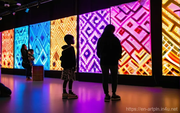 미술문화기획사의 자격 시험 필수 스킬 - **Prompt:** A vibrant, bustling indoor art and culture festival. The scene is filled with a diverse ...