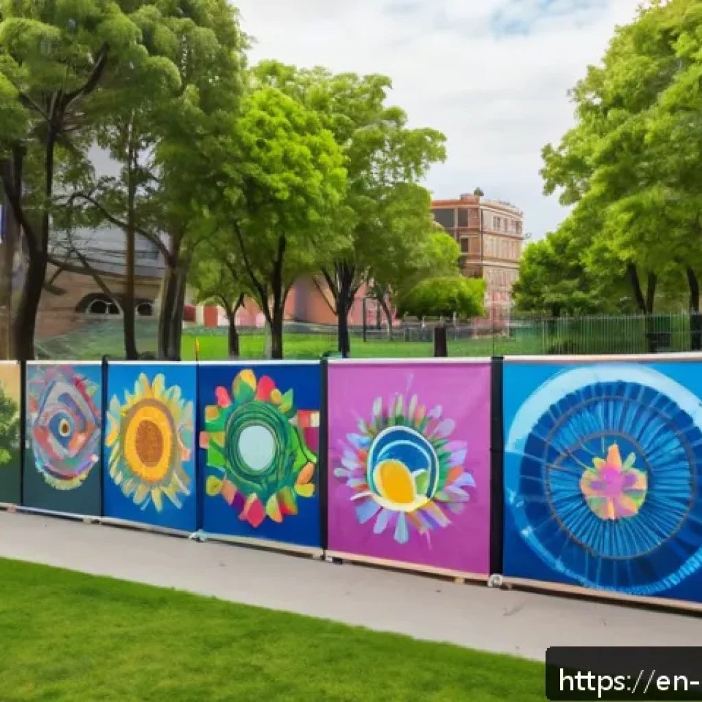 미술문화기획사의 주요 과제 해결 방법 - A vibrant community mural painting event in an urban neighborhood park during daytime, featuring div...